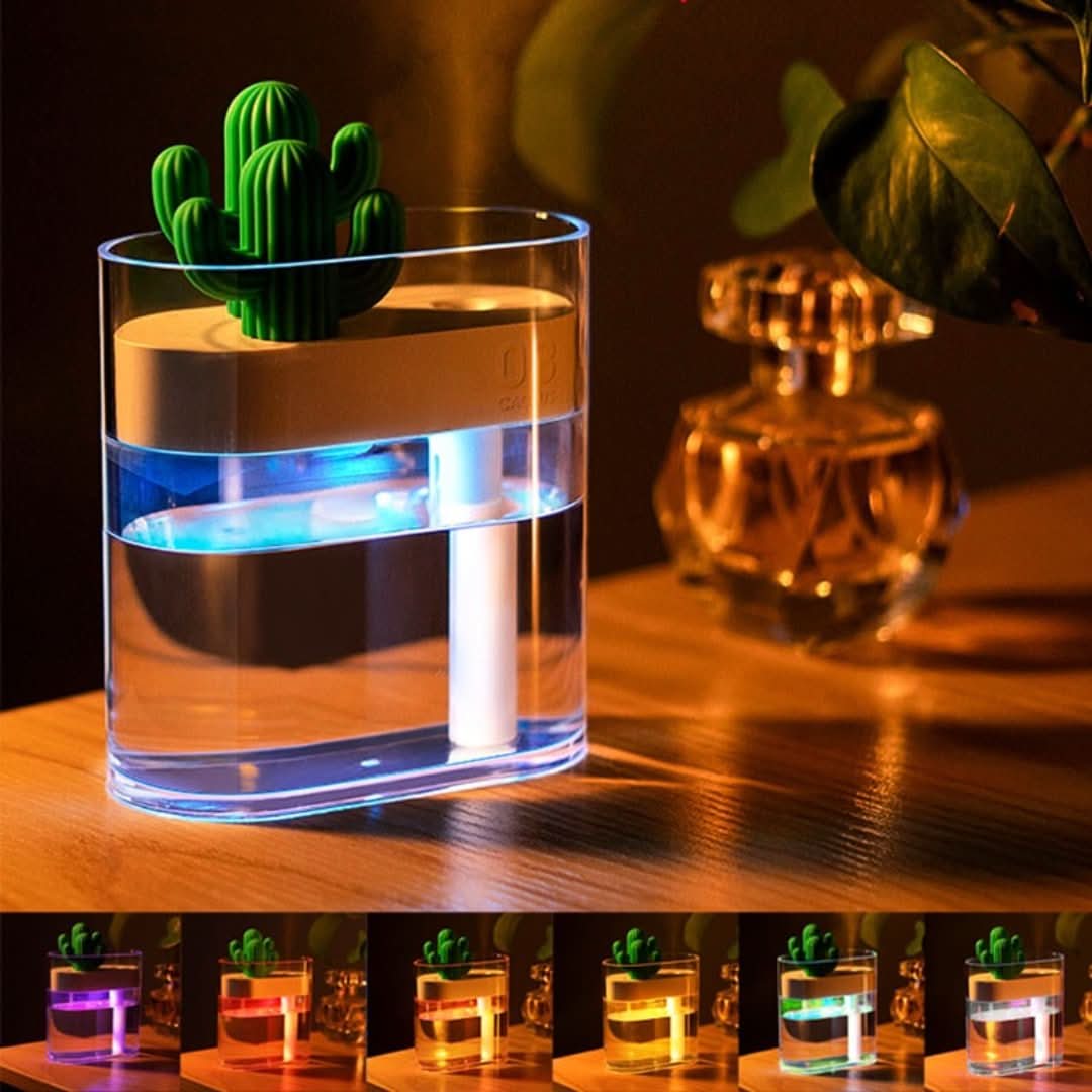Cactus Collection | Air Humidifier with Ultrasound Quiet Design | Compact 160ML Tank for Healthier Indoor Air 3