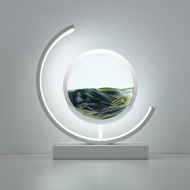 Dynamic Sandlight | LED Table Lamp with 360° Rotation & Soothing Illumination | Unique Decorative Piece for Relaxation 15