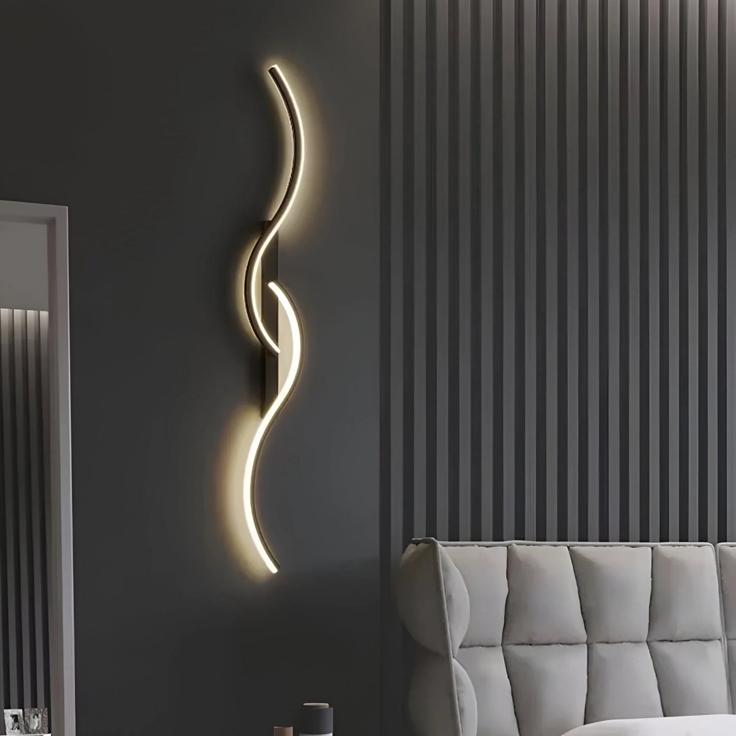 Elegant Curved Wall Light | Modern Sconce with Energy-Efficient LED | Stylish Illumination for Any Room 5