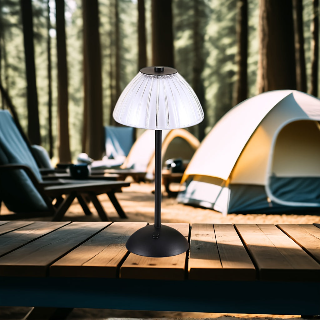 Elegant Touch | Dimmable Table Lamp with Crystal Shade | Cordless USB Rechargeable for Versatile Lighting 8