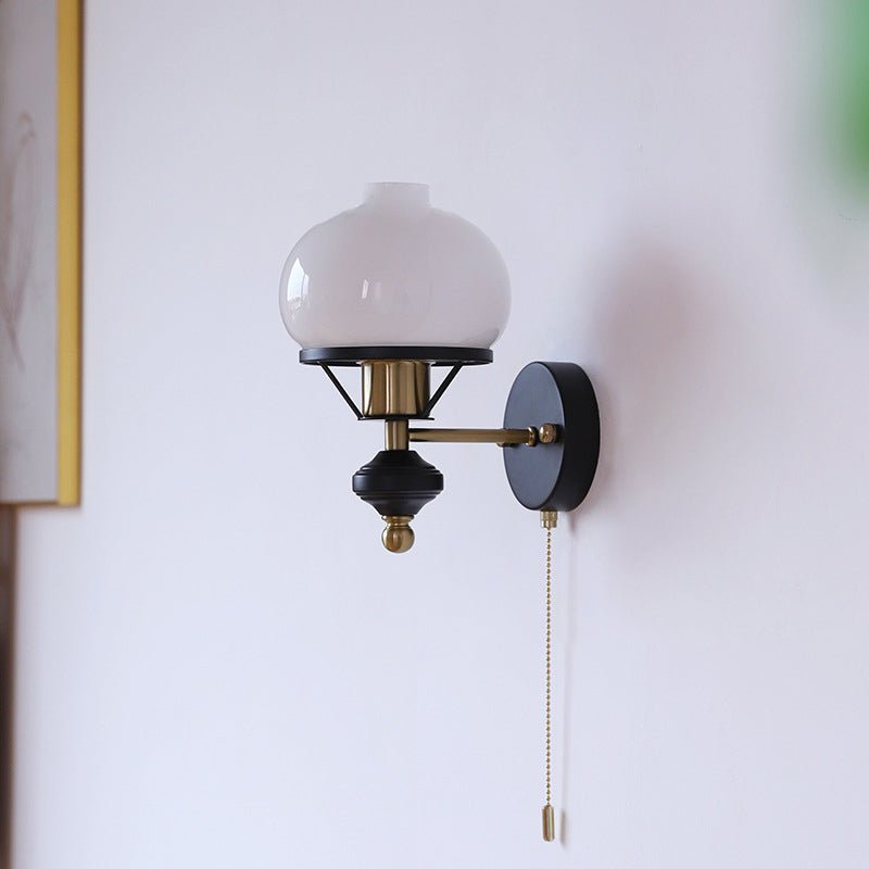 LumièreClassique | Elegant French Wall Sconce Lighting with Glass Shade 13
