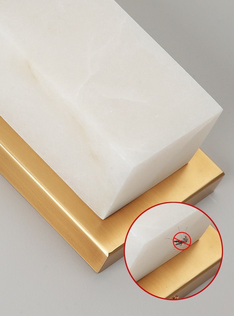 MarbleGlow | Luxurious Elegant Brass and Marble Wall Light Fixture 9