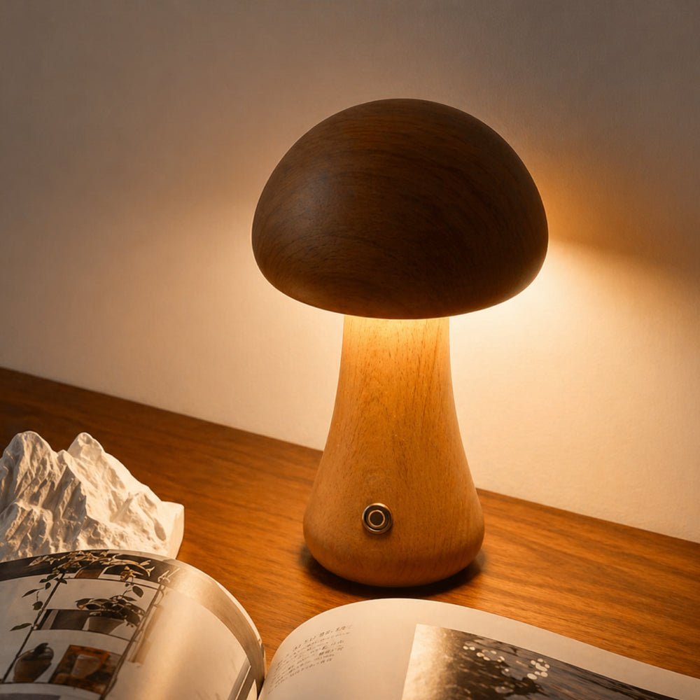 MushroomGlow | Eco-Friendly Portable Cordless Bedside Table Lamp 8