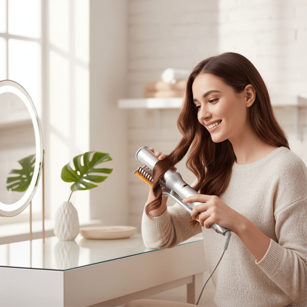 2-in-1 Hair Dryer Brush with Rotating Function | Effortless Styling for All Hair Types 2