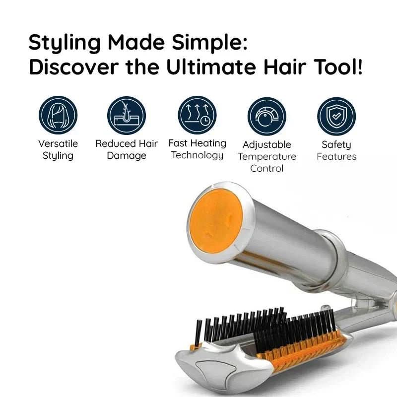 2-in-1 Hair Dryer Brush with Rotating Function | Effortless Styling for All Hair Types 3