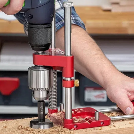 Adjustable Drill Guide | Precision Tool with Depth Stop for Accurate Hole Alignment 0
