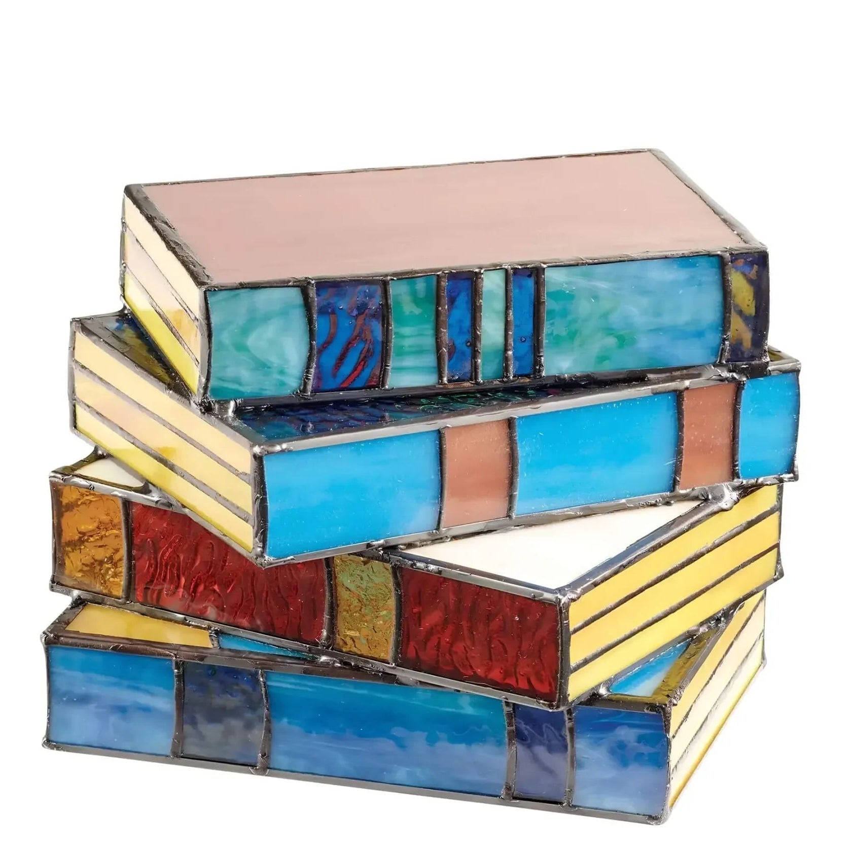 Artisan Stained Glass Table Lamp with Warm Ambient Glow | Unique Bedside Lamp for Cozy Reading 2
