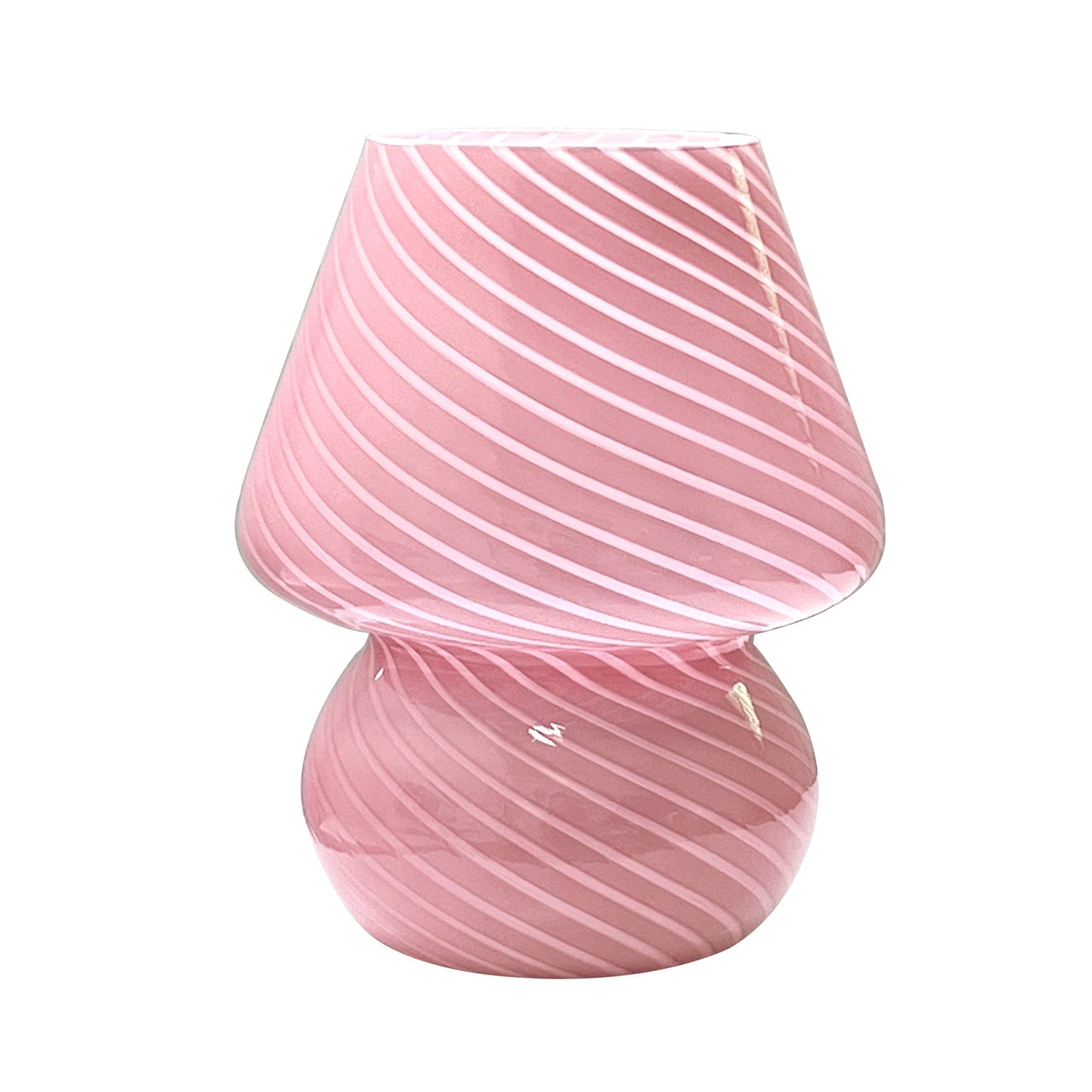 Artistic Glass Mushroom Table Lamp with USB Power & Stepless Dimming | Retro Bedside Light for Cozy Ambiance 5