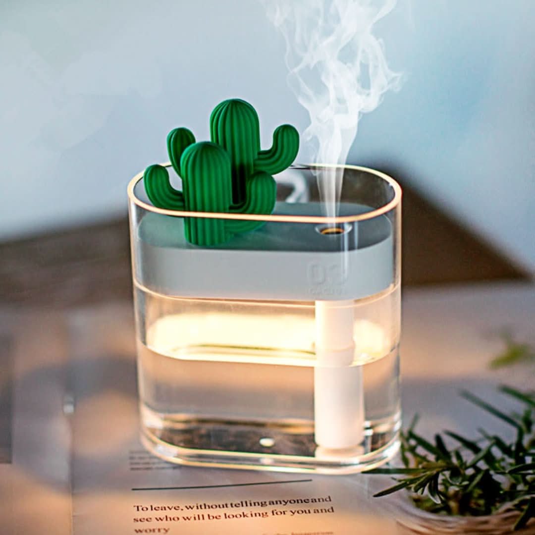 Cactus Collection | Air Humidifier with Ultrasound Quiet Design | Compact 160ML Tank for Healthier Indoor Air 1
