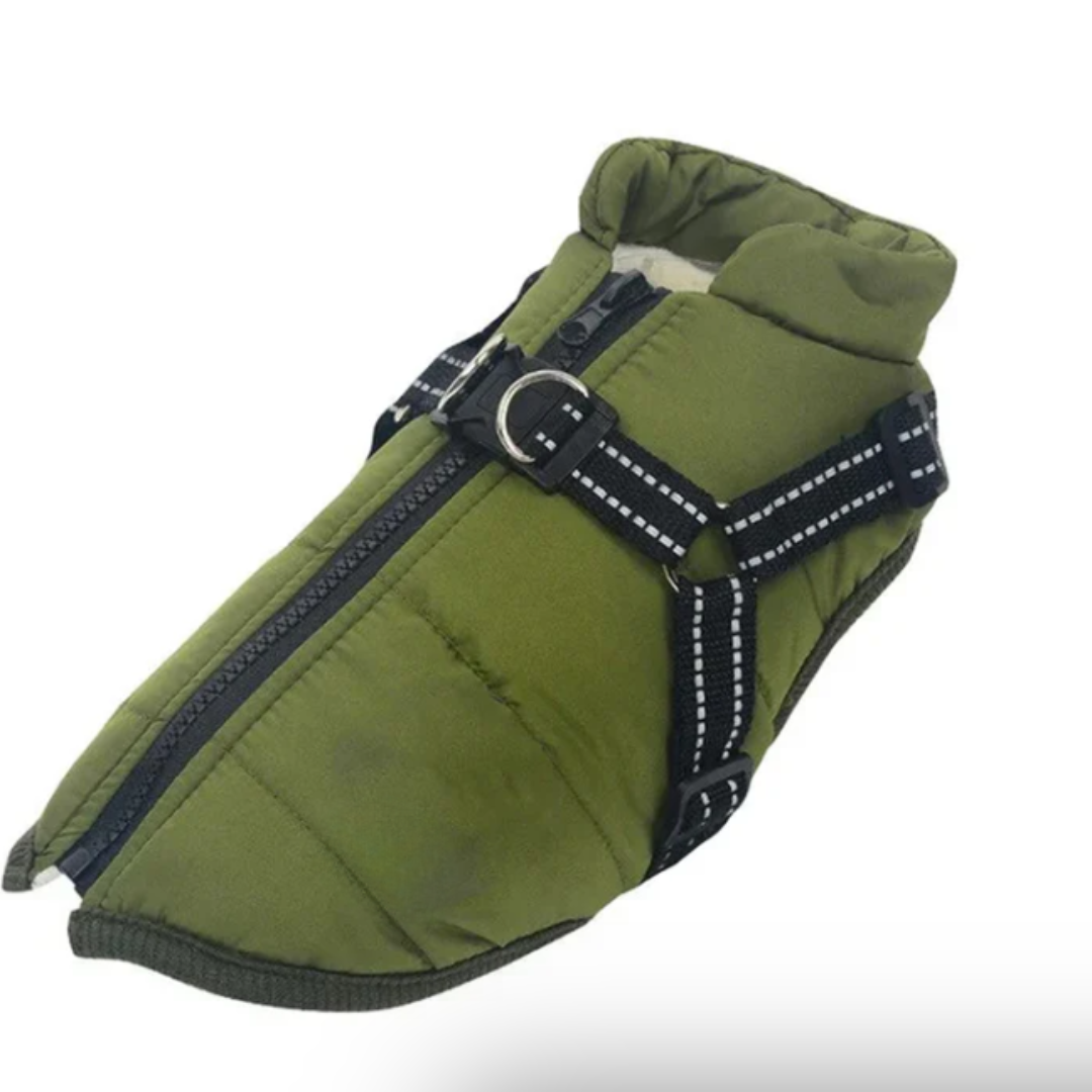 Cozy Canine | Waterproof Dog Coat with Built-in Harness for Winter Comfort 0