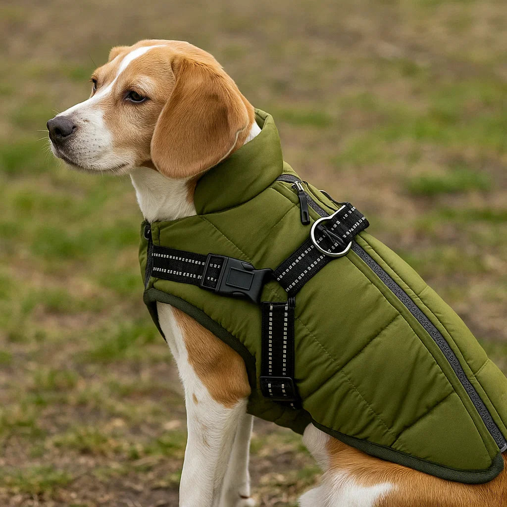 Cozy Canine | Waterproof Dog Coat with Built-in Harness for Winter Comfort 1