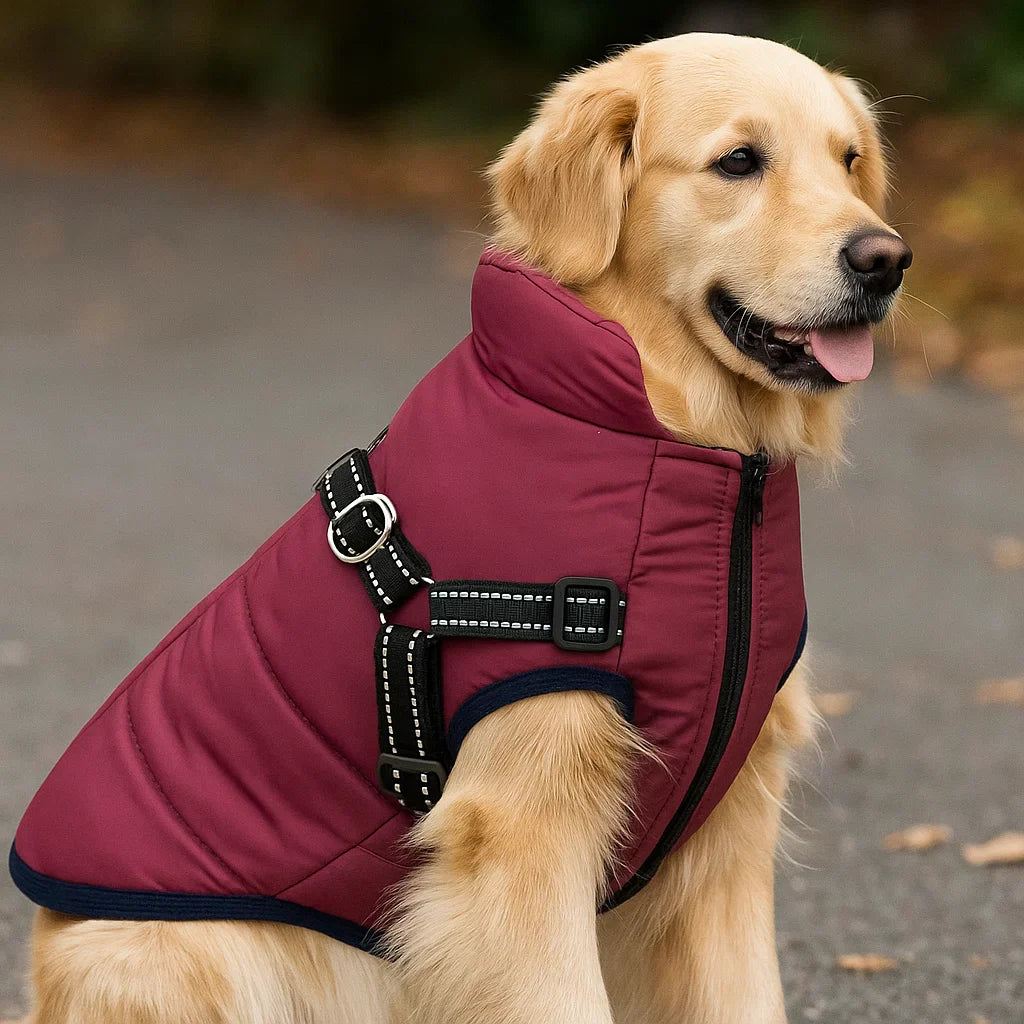 Cozy Canine | Waterproof Dog Coat with Built-in Harness for Winter Comfort 4