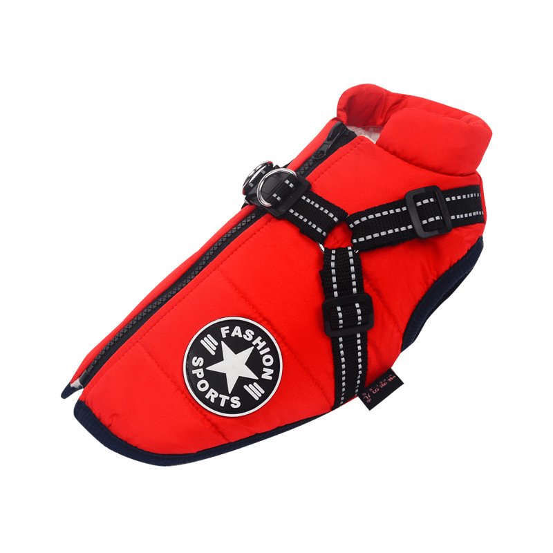 Cozy Collection | Waterproof Dog Jacket with Integrated Harness & Reflective Safety for Ultimate Comfort 10