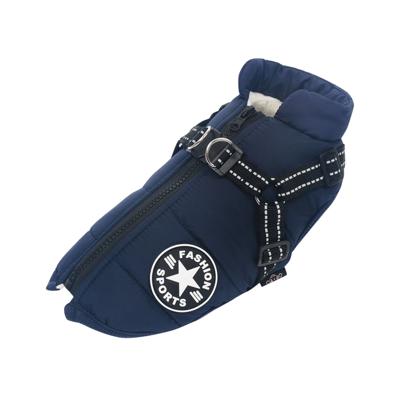 Cozy Collection | Waterproof Dog Jacket with Integrated Harness & Reflective Safety for Ultimate Comfort 11