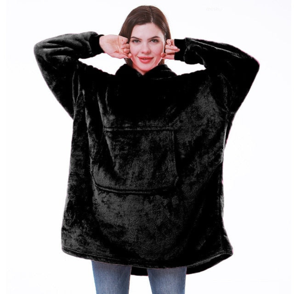 Cozy Collection | Wearable Blanket Hoodie with Flannel & Fleece | Oversized Comfort for All-Day Warmth 1