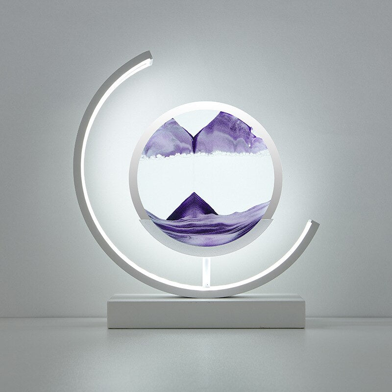 Dynamic Sandlight | LED Table Lamp with 360° Rotation & Soothing Illumination | Unique Decorative Piece for Relaxation 10