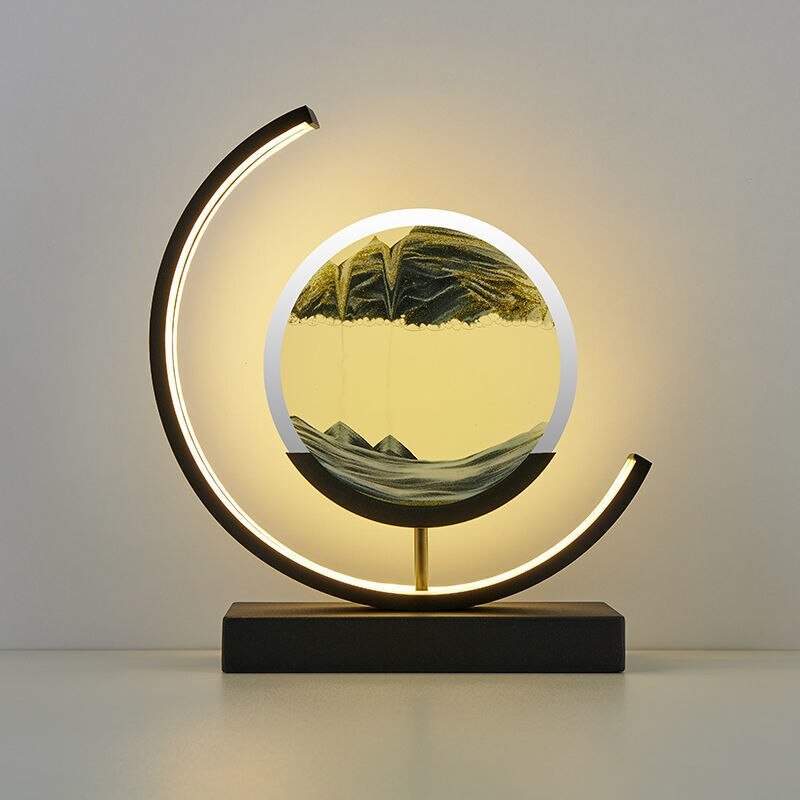 Dynamic Sandlight | LED Table Lamp with 360° Rotation & Soothing Illumination | Unique Decorative Piece for Relaxation 13