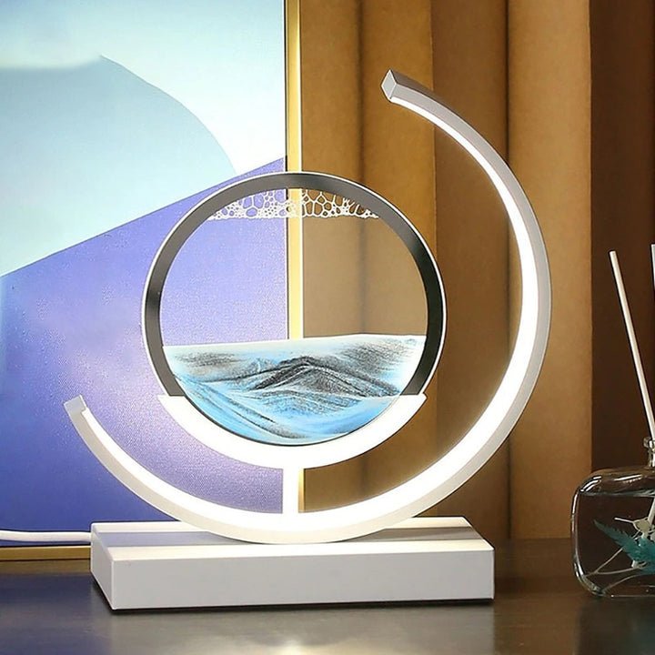 Dynamic Sandlight | LED Table Lamp with 360° Rotation & Soothing Illumination | Unique Decorative Piece for Relaxation 4