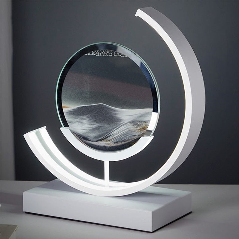 Dynamic Sandlight | LED Table Lamp with 360° Rotation & Soothing Illumination | Unique Decorative Piece for Relaxation 6