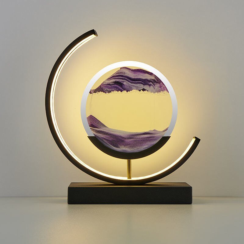 Dynamic Sandlight | LED Table Lamp with 360° Rotation & Soothing Illumination | Unique Decorative Piece for Relaxation 7