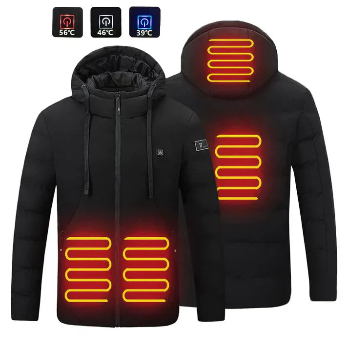 Electric Heated Jacket | 4-Zone Adjustable Warmth & Massage Function | Lightweight Comfort for Outdoor Activities 0