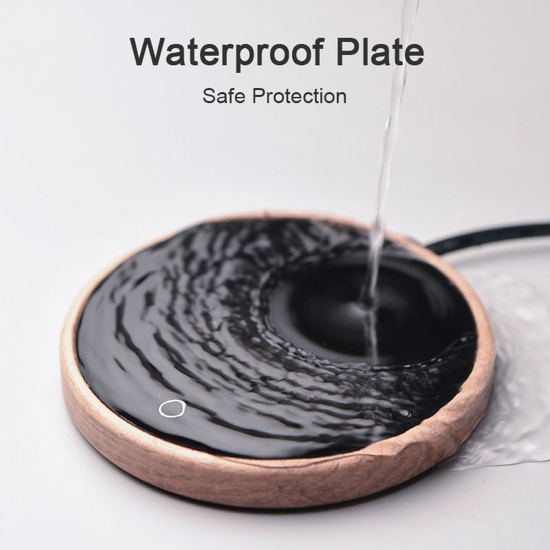 Elegant Ceramic Mug Warmer Coaster with Temperature Control & Auto Shut-Off 2