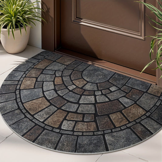 Elegant Mosaic Door Mat | Non-Slip Design for Indoor & Outdoor Use 1
