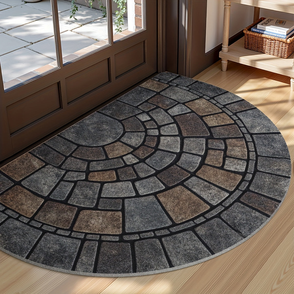 Elegant Mosaic Door Mat | Non-Slip Design for Indoor & Outdoor Use 2