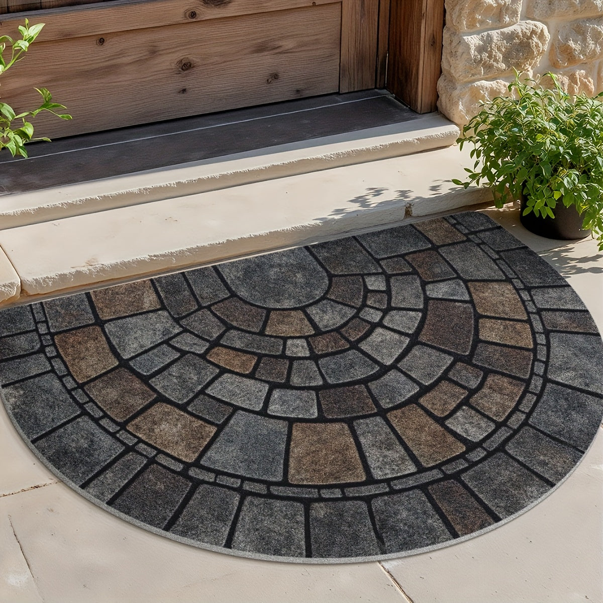 Elegant Mosaic Door Mat | Non-Slip Design for Indoor & Outdoor Use 3