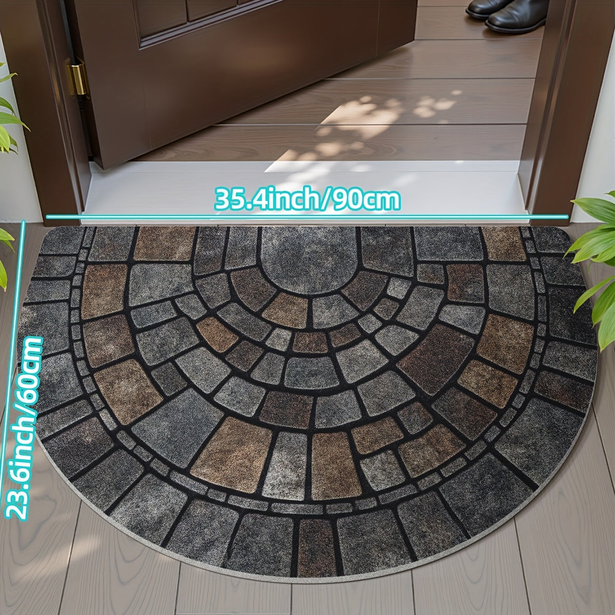 Elegant Mosaic Door Mat | Non-Slip Design for Indoor & Outdoor Use 5