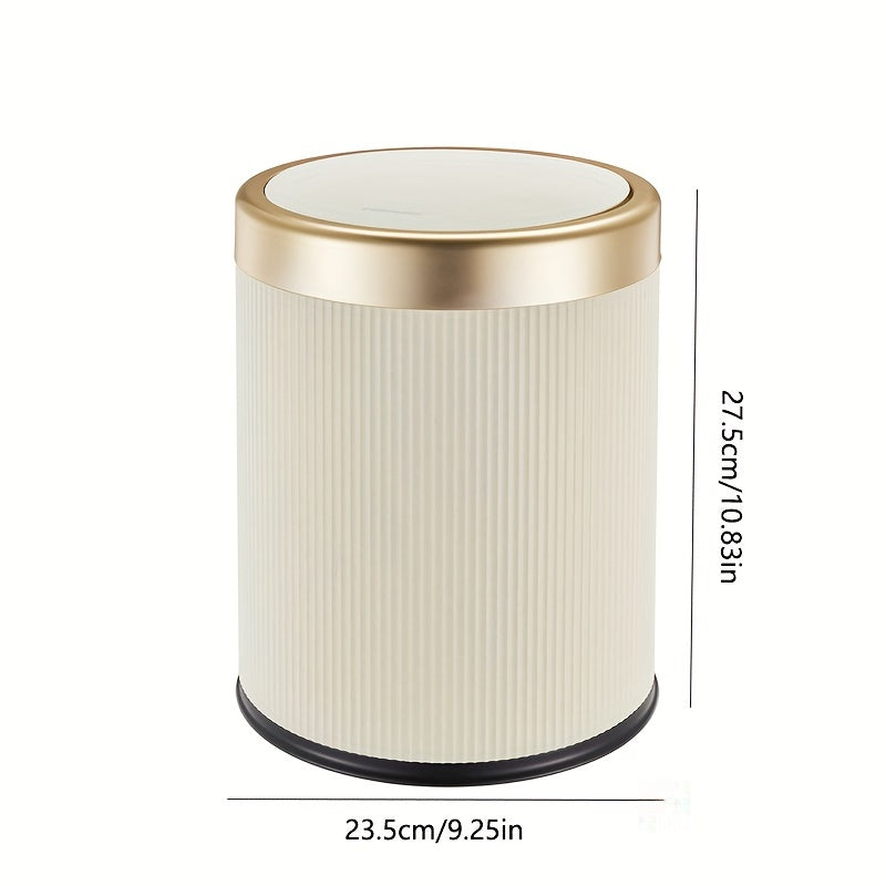 Elegant Oval Trash Can | Kitchen Trash Bin with Odour-Sealing Design | Stylish Waste Solution for Modern Interiors 3