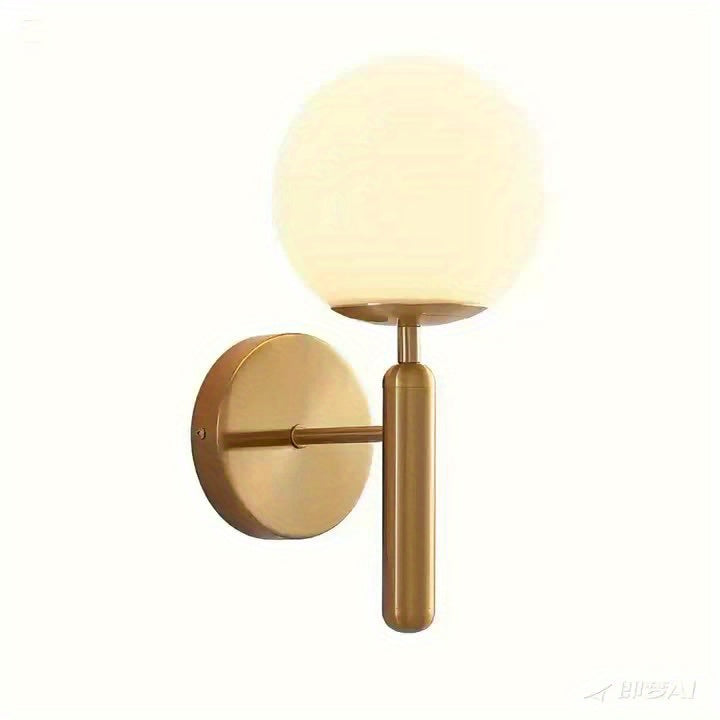 Elegant Wall Sconce | Modern Glass Globe Wall Lamp with Soft Glow | Stylish Lighting for Bedrooms and Living Spaces 6