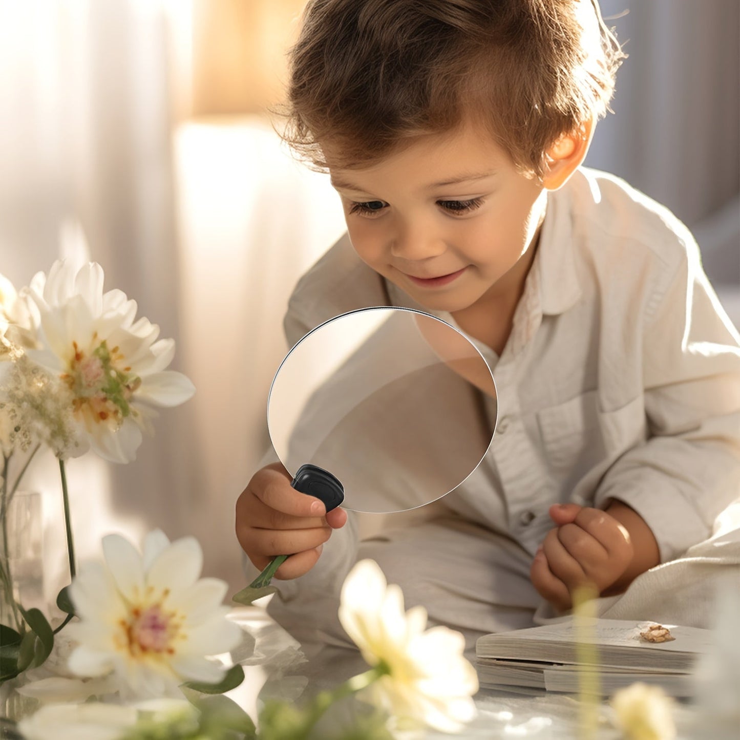Hands-Free Magnifying Glass | 5X Magnification with Adjustable Neck Strap | Ideal for Reading and Crafting 3