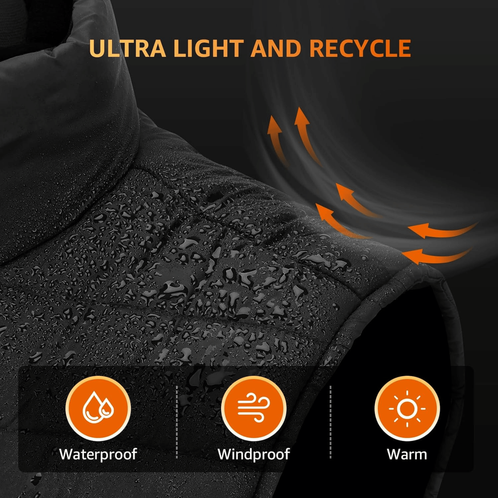 Heated Gilet | Lightweight Heated Jacket with Rapid Heating | Water-Resistant Comfort for All-Day Warmth 7