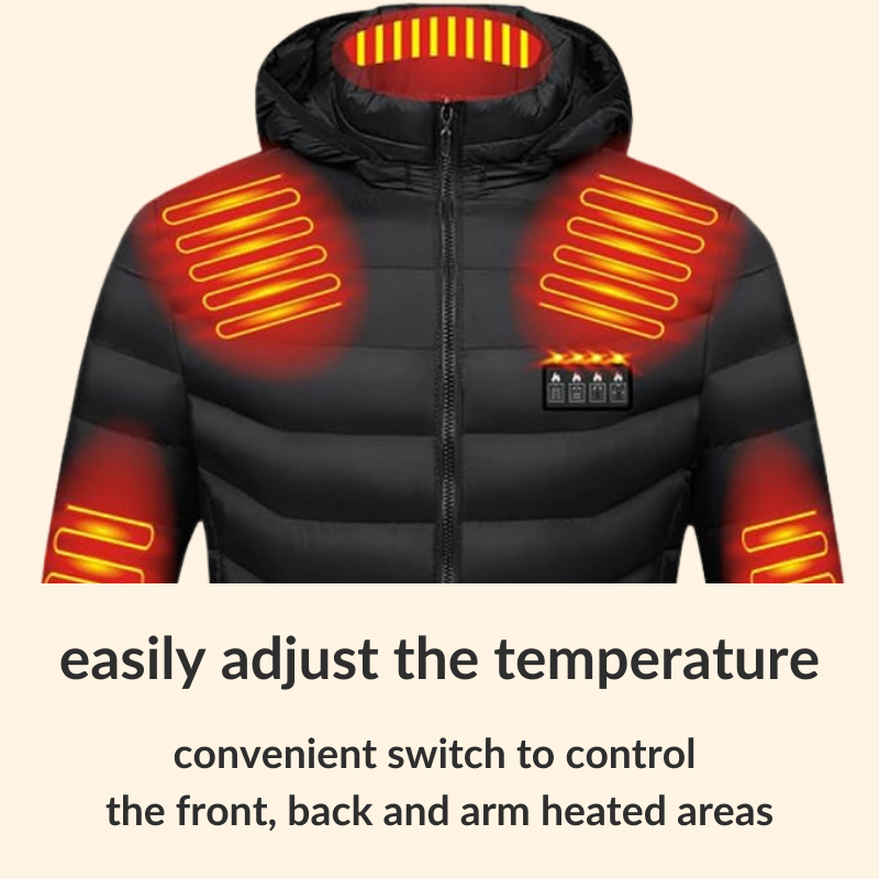 Heated Puffer Jacket | Rechargeable Heated Jacket with 21 Heating Zones | Unisex Lightweight Design for Ultimate Warmth 2