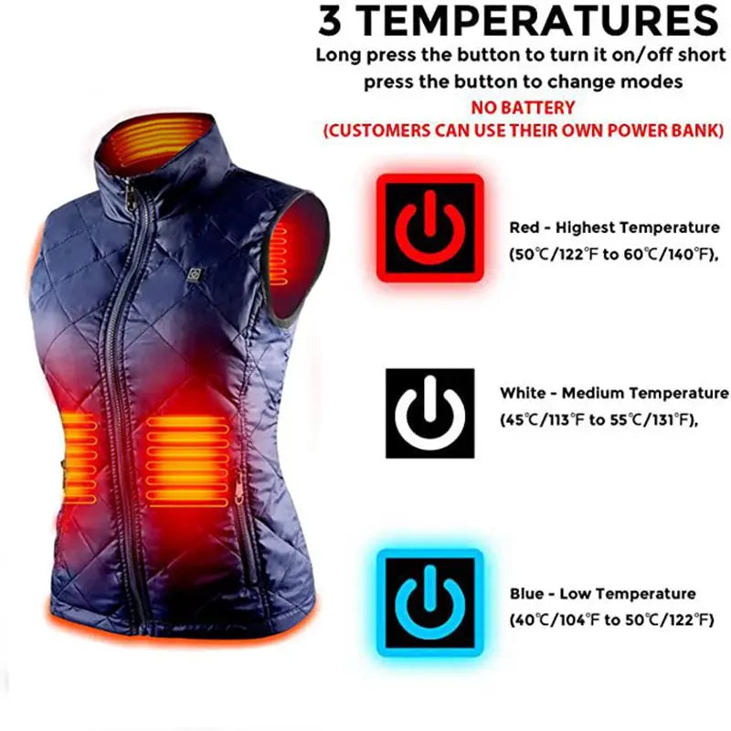 Heated Vest | Ladies Heated Jacket with USB Power & Infrared Technology | Lightweight Design for Ultimate Comfort 5
