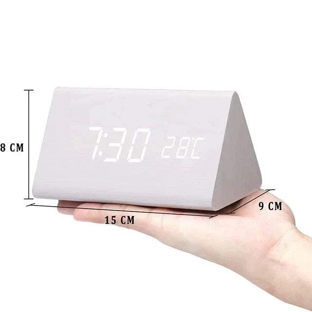 LED Digital Alarm Clock with Voice Control & Temperature Display | Modern Design for Stylish Wake-Up 5