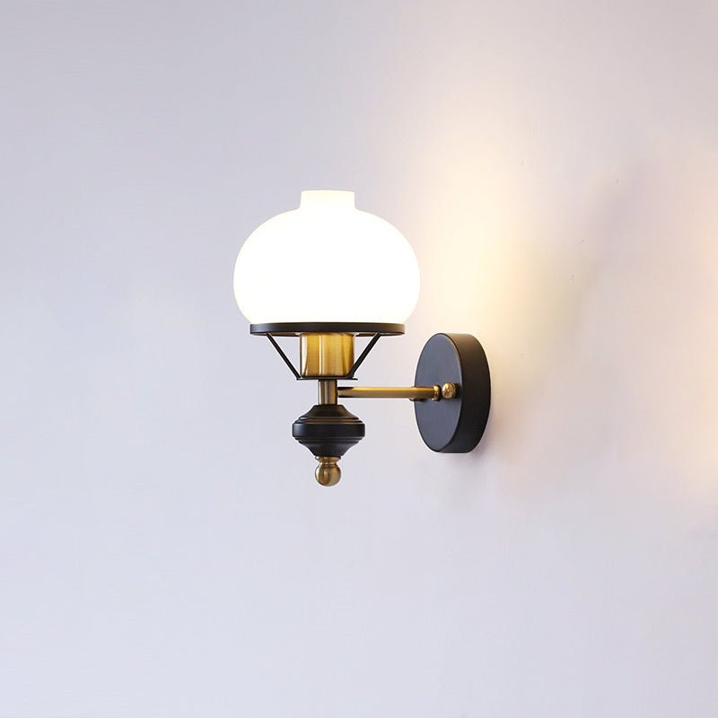 LumièreClassique | Elegant French Wall Sconce Lighting with Glass Shade 0