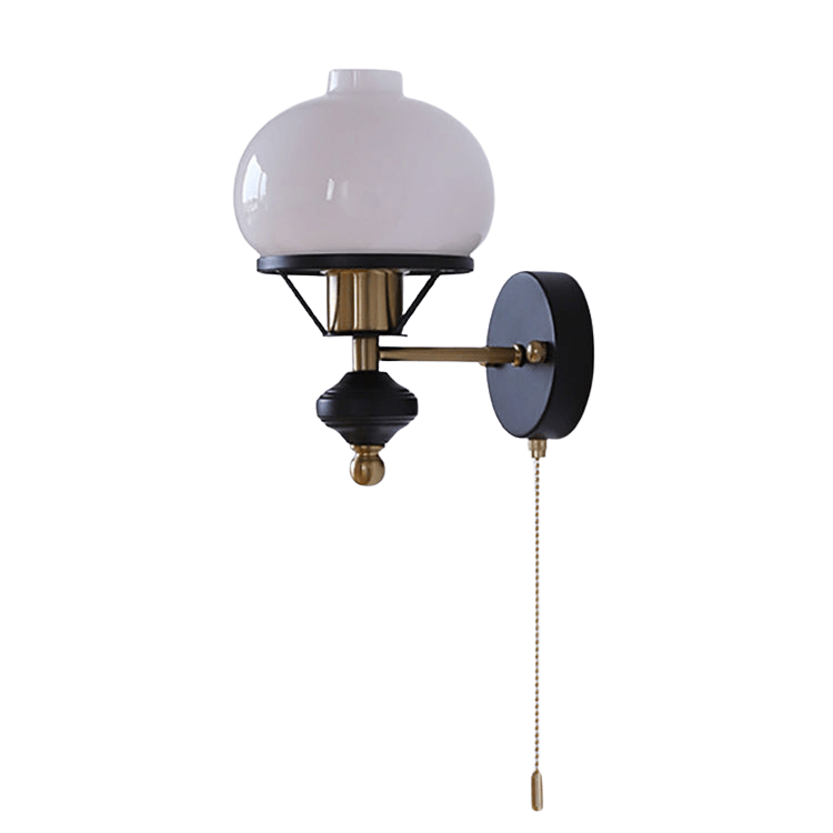 LumièreClassique | Elegant French Wall Sconce Lighting with Glass Shade 1
