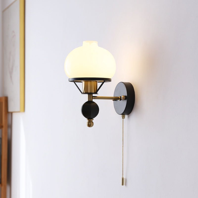 LumièreClassique | Elegant French Wall Sconce Lighting with Glass Shade 11