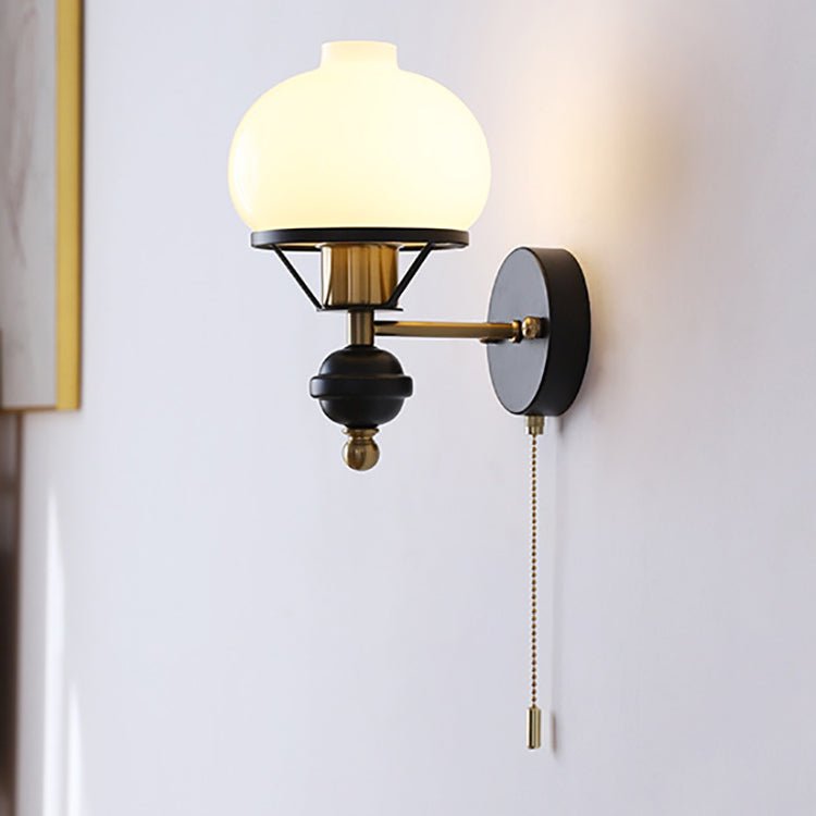 LumièreClassique | Elegant French Wall Sconce Lighting with Glass Shade 6