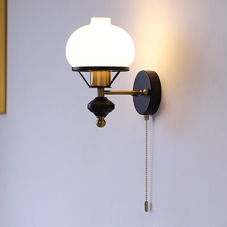 LumièreClassique | Elegant French Wall Sconce Lighting with Glass Shade 7