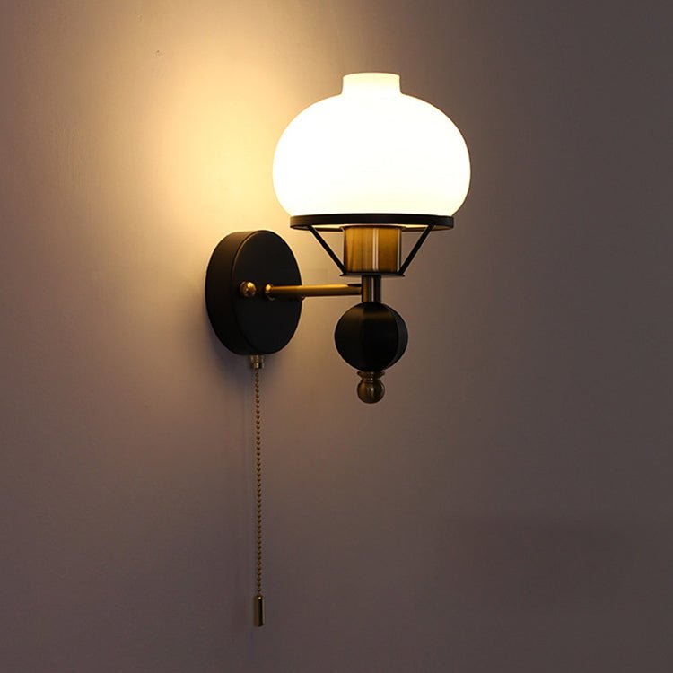 LumièreClassique | Elegant French Wall Sconce Lighting with Glass Shade 8