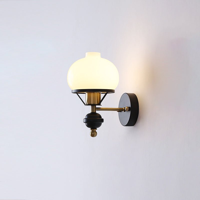LumièreClassique | Elegant French Wall Sconce Lighting with Glass Shade 9