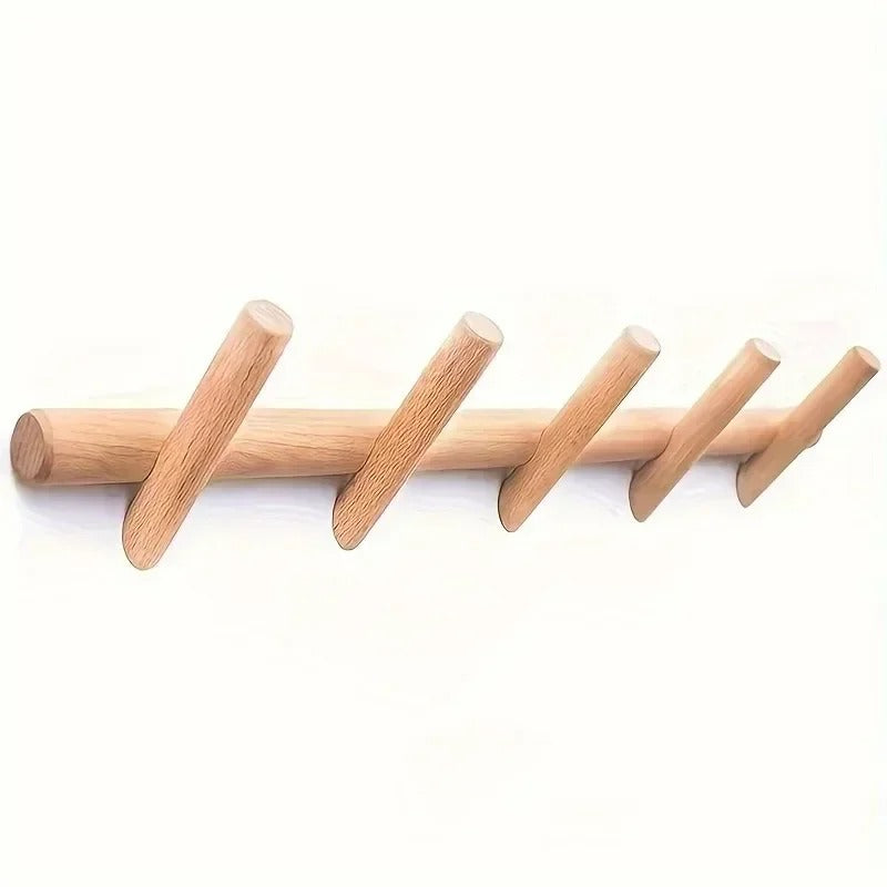 Maeve Collection | Wall Mounted Coat Rack with 4 or 5 Pegs | Scandinavian Design for Stylish Organization 3