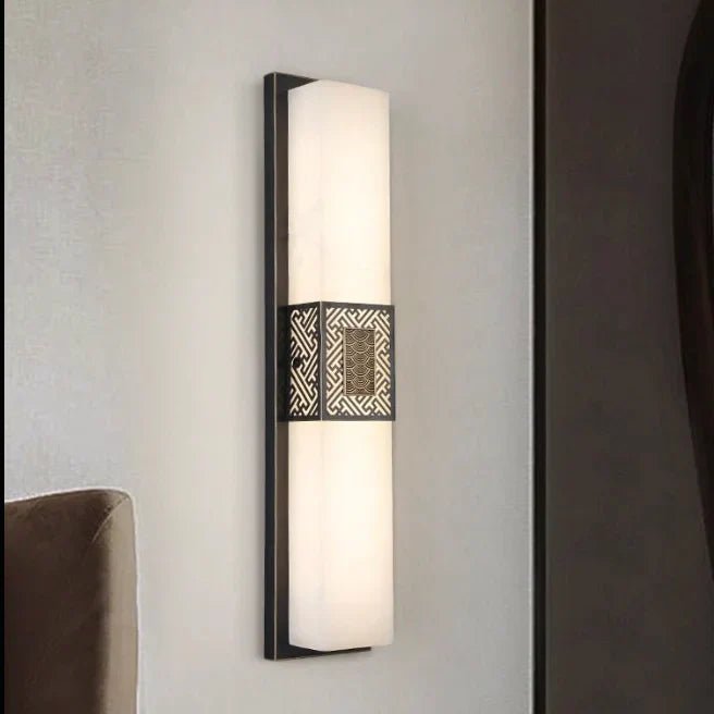 MarbleGlow | Luxurious Elegant Brass and Marble Wall Light Fixture 3