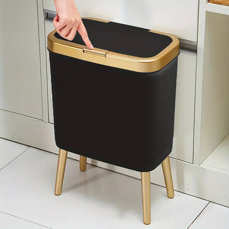 Modern Odour-Sealing Kitchen Trash Can | 15L Slim Waste Bin with Elevated Legs for Stylish Home Décor 1