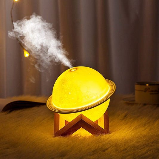 Moon Diffuser | Cool Mist Humidifier with Color-Changing LED Light | Aromatherapy for Relaxation and Sleep 0