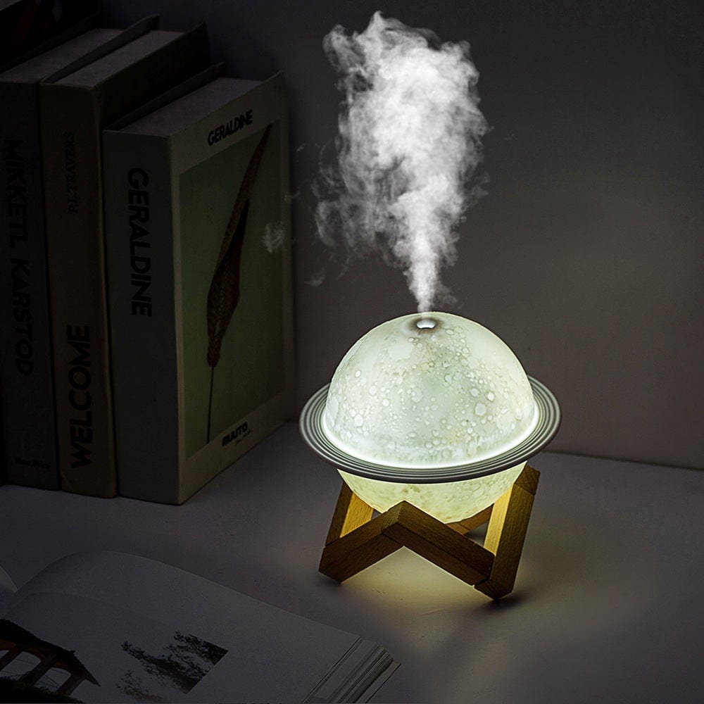Moon Diffuser | Cool Mist Humidifier with Color-Changing LED Light | Aromatherapy for Relaxation and Sleep 2