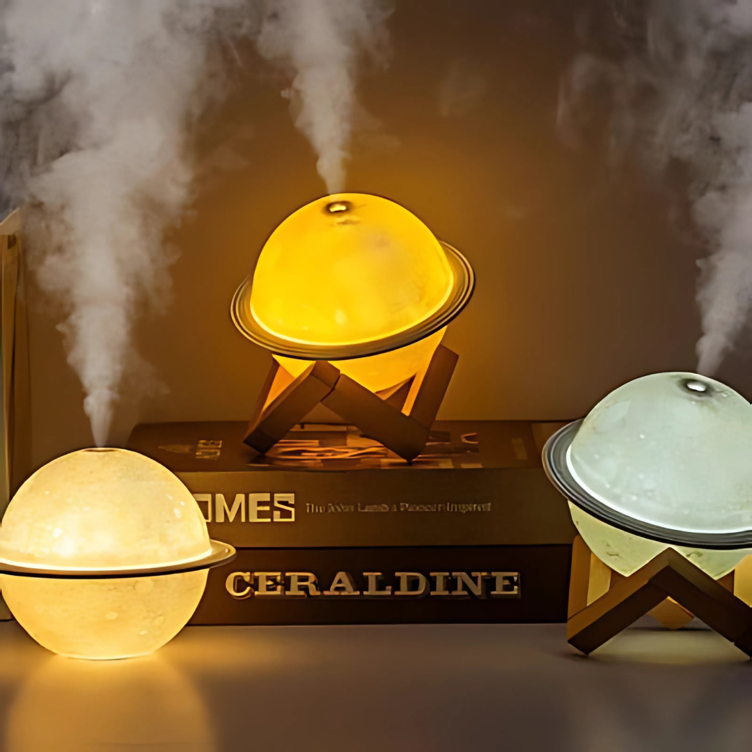 Moon Diffuser | Cool Mist Humidifier with Color-Changing LED Light | Aromatherapy for Relaxation and Sleep 3